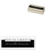 図書館カスタム図書愛好家 ラバースタンプ (押印)