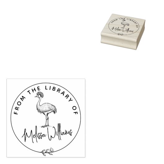 図書館カスタム本のCassohician Ex Libris ラバースタンプ (押印)