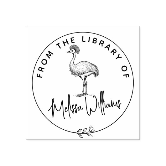 図書館カスタム本のCassohician Ex Libris ラバースタンプ (インプリント)