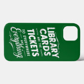 図書館カードはどこへでもチケットできる Case-Mate iPhoneケース (裏面 (横))