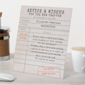 図書館カードブックテーマ卒業アドバイスの希望 台座サイン (インサイチュ)