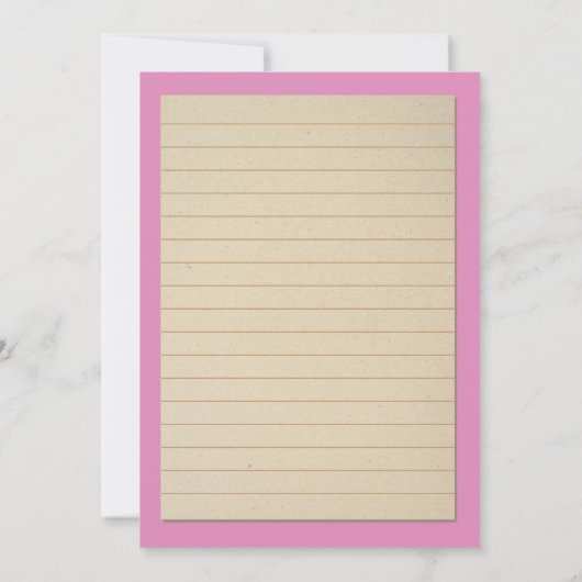 図書館カード卒業パーティーピンクブック招待状 招待状 (裏面)