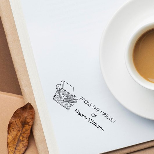 図書館クラシックの名前をカスタムする セルフインキングスタンプ