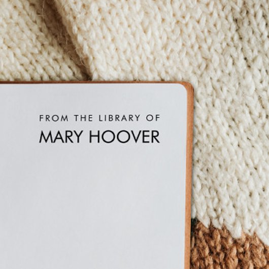 図書館シンプルから手書きのミニマル主義者 ラバースタンプ