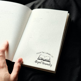 図書館シンプルの書 ラバースタンプ