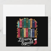 図書館チームのクリスマス本好きチーム 読書 シーズンカード (正面/裏面)