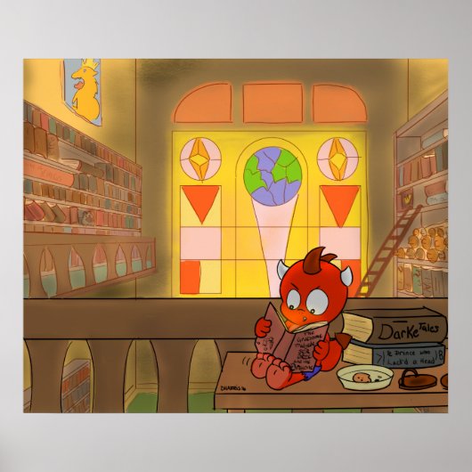 図書館ドラゴン ポスター (正面)