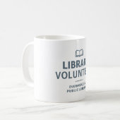 図書館ボランティア オリジナル コーヒーマグカップ (正面左)