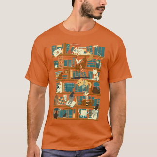 図書館マジックスクールの友達 Tシャツ