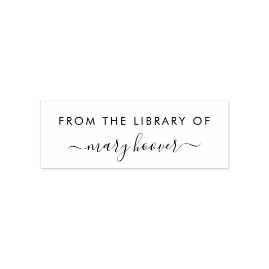 図書館モダンから手書きのミニマル主義者 セルフインキングスタンプ (デザイン)