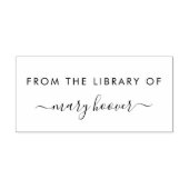 図書館モダンから手書きのミニマル主義者 ラバースタンプ (インプリント)