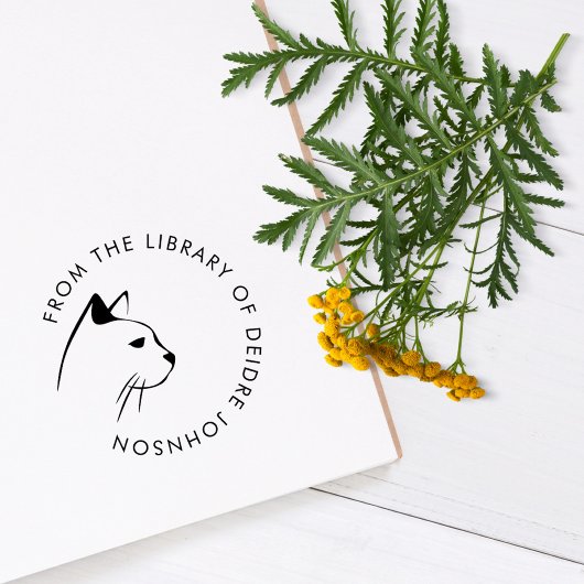 図書館モダンのミニマカスタムリスト セルフインキングスタンプ