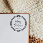 図書館モダンのミニマリスト セルフインキングスタンプ