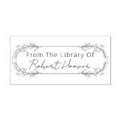 図書館モダンのミニマリスト ラバースタンプ (インプリント)