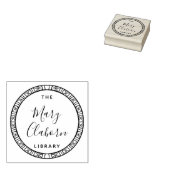 図書館モダンのミニマリスト ラバースタンプ (押印)
