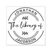 図書館モダンの本お洒落 セルフインキングスタンプ (デザイン)