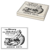 図書館モダン引用文ヴィンテージシェイクスピア ラバースタンプ (押印)