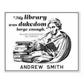 図書館モダン引用文ヴィンテージシェイクスピア ラバースタンプ (インプリント)