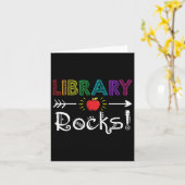 図書館ロックス先生生徒楽しい新学期ギフト カード (黄色い花)