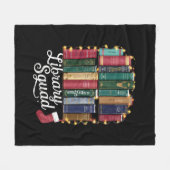 図書館分隊クリスマスブックラバーズチーム読ズ フリースブランケット (正面(横))