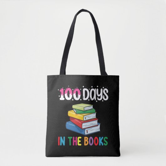 図書館司書のための100日カウントデザイン トートバッグ (正面)