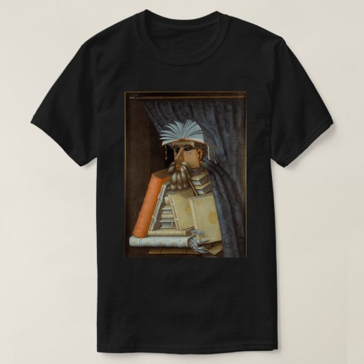 図書館司書アルカンボルド Tシャツ (デザイン正面)