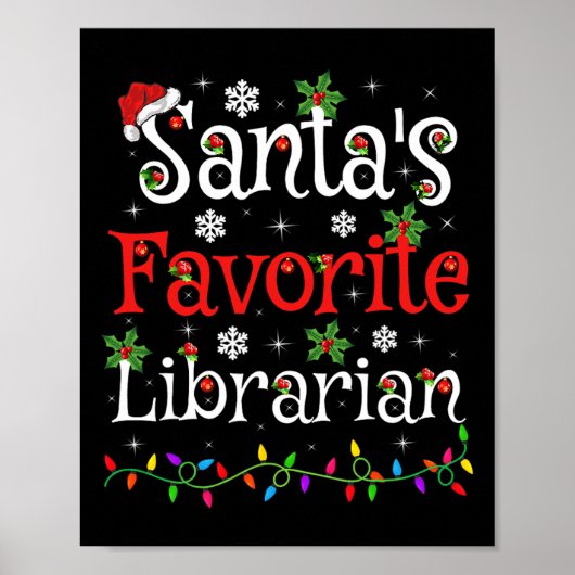 図書館司書クリスマス サンタの愛する図書館司書のクリスマス ポスター (正面)