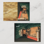 図書館司書モノグラム 名刺 (正面/裏面)