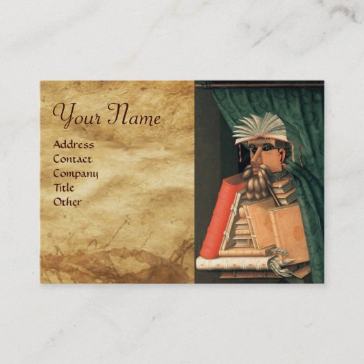 図書館司書モノグラム 名刺 (正面)