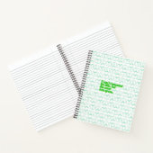 図書館司書ユーモアのスパイラルバインドされたノート ノートブック (内部)