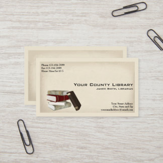 図書館司書 図書館 名刺