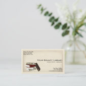 図書館司書 図書館 名刺 (スタンド正面)