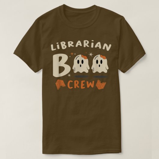 図書館司書BooクルーBookworm男の子女ハロウィーンC Tシャツ (デザイン正面)