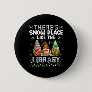 図書館司書Chriのような雪の場所がある 缶バッジ