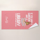 図書館員おたくと庭師スワッグ パーソナライズされた バスタオル (バスタオル)