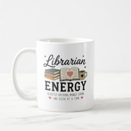 図書館員のエネルギーで静かに心を育てる コーヒーマグカップ
