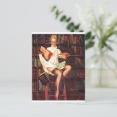 図書館員のピンナップ ポストカード (スタンド正面)