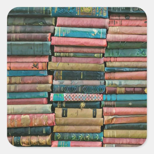 図書館員の彼女への贈り物 スクエアシール (正面)