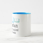 図書館員の感謝パーソナライズされた ツートーンマグカップ (中央)