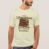 図書館員のTシャツ Tシャツ (正面)