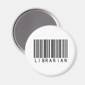 図書館員バーコード マグネット (正面/裏面)