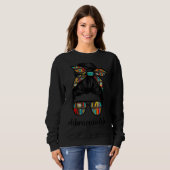 図書館員先生乱雑Bunライフブックライブラリバック スウェットシャツ (正面フル)