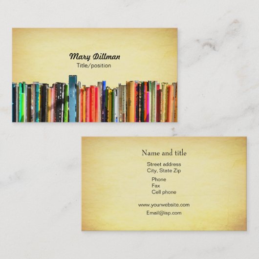 図書館員名刺 名刺 (正面/裏面)