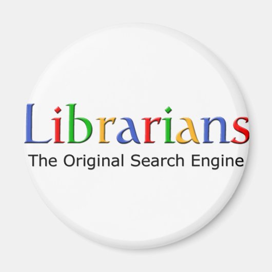 図書館員 – オリジナル検索エンジン マグネット (正面)