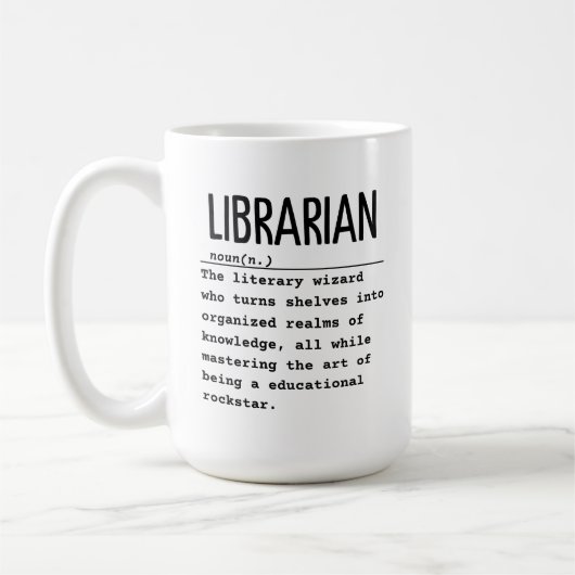 図書館員 コーヒーマグカップ (左)