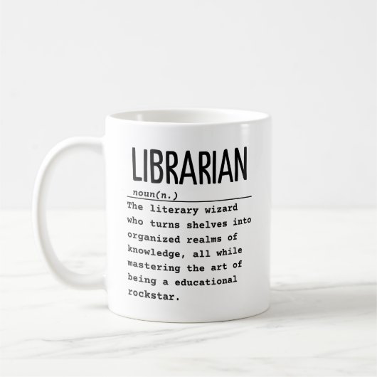 図書館員 コーヒーマグカップ (左)