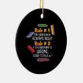 図書館員 セラミックオーナメント (右)