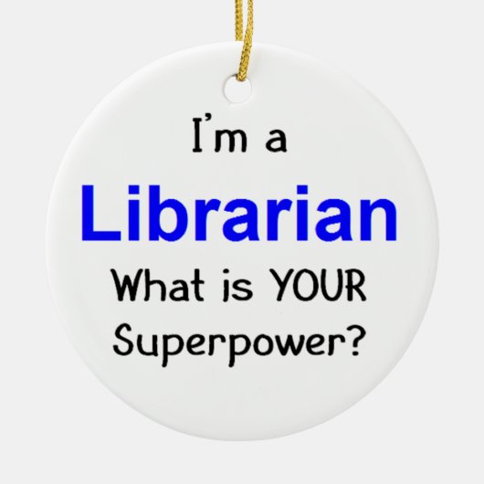 図書館員 セラミックオーナメント (正面)