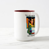 図書館員 ツートーンマグカップ (正面右)