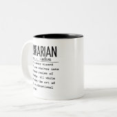 図書館員 ツートーンマグカップ (正面左)